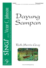 Dayung Sampan Three-Part Mixed choral sheet music cover